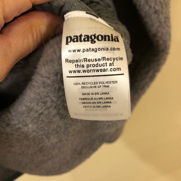Patagonia Women's Retro Pile Fleece Jacket Salt Gray Medium - Picture 9 of 11